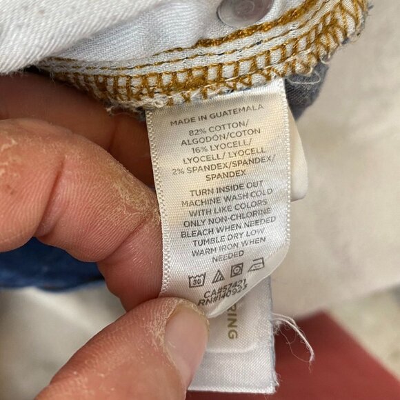 Loft Womens Jeans 26/2P High-Rise Skinny Stretch Blue Denim Dark Wash Casual - Picture 9 of 15